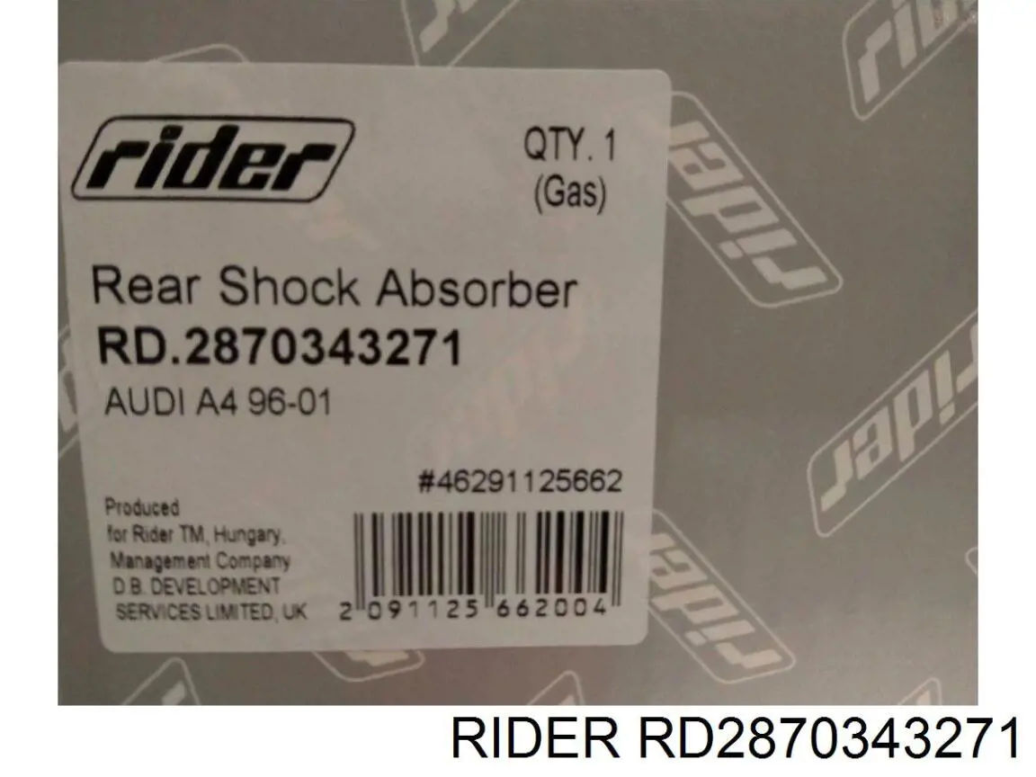 Compre RD2870343271 Rider Amortecedor traseiro