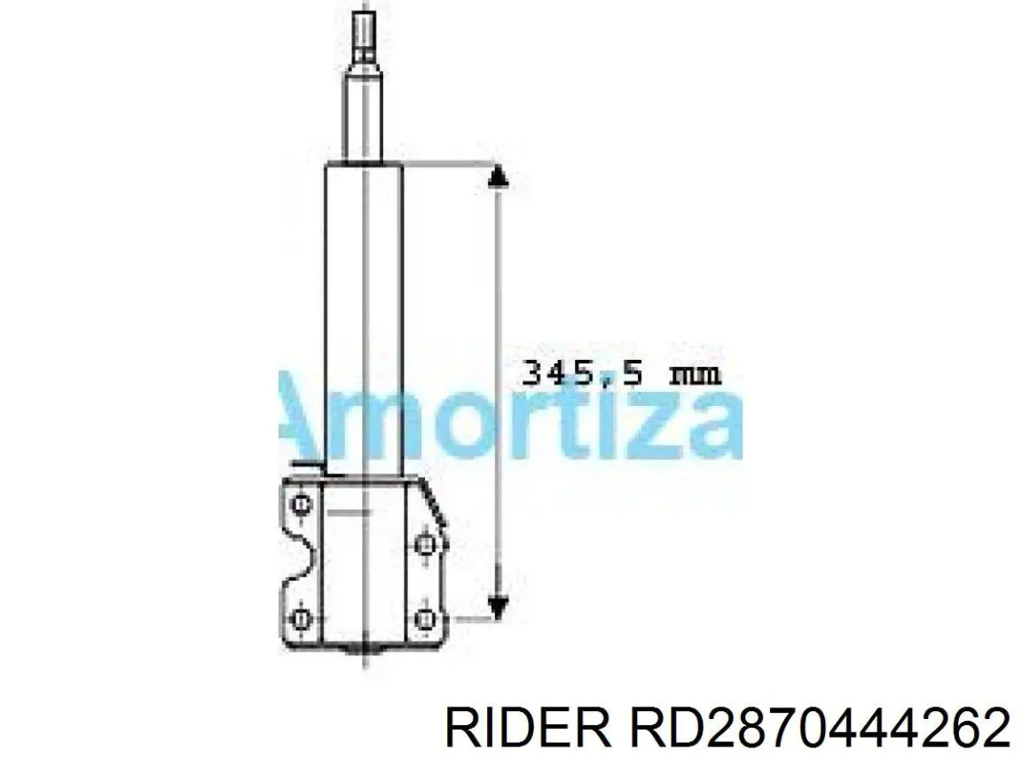 Amortecedor traseiro RD2870444262 Rider