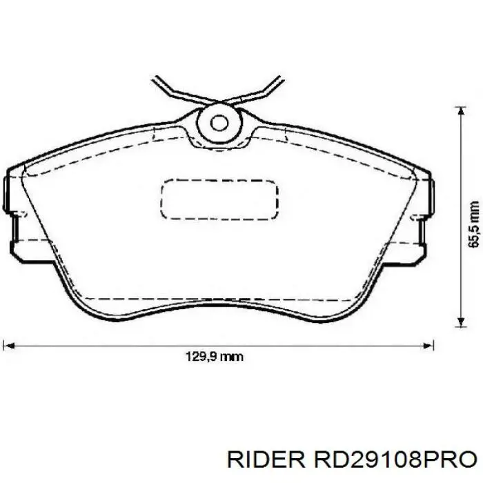 Sapatas do freio dianteiras de disco Rider RD29108PRO preço, a partir de 94,47 USD