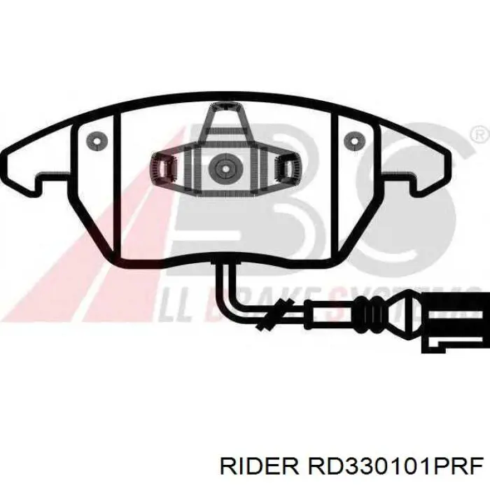 Compre RD330101PRF Rider Sapatas do freio dianteiras de disco