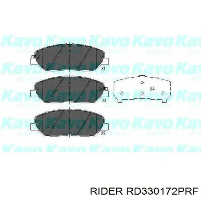 Sapatas do freio dianteiras de disco Rider RD330172PRF preço, a partir de 31,04 USD