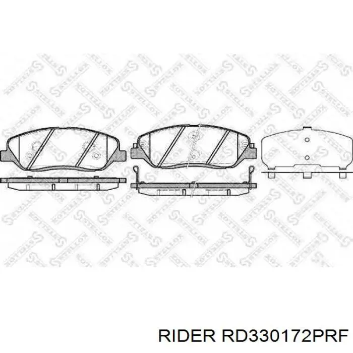 Compre RD330172PRF Rider Sapatas do freio dianteiras de disco