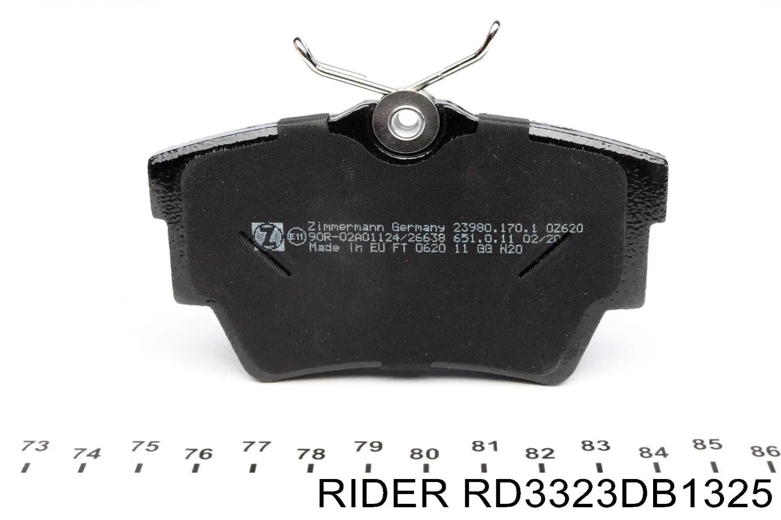 RD3323DB1325 Rider Sapatas do freio traseiras de disco