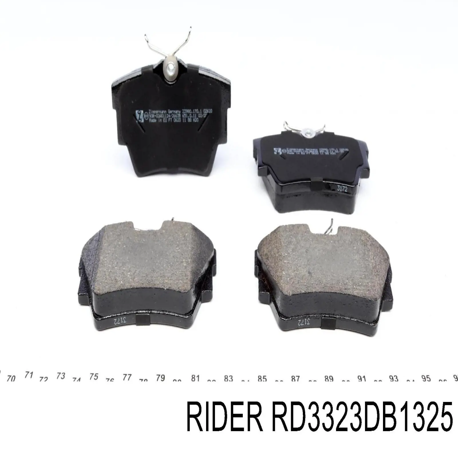 Sapatas do freio traseiras de disco Rider RD3323DB1325 preço, a partir de 26,69 USD