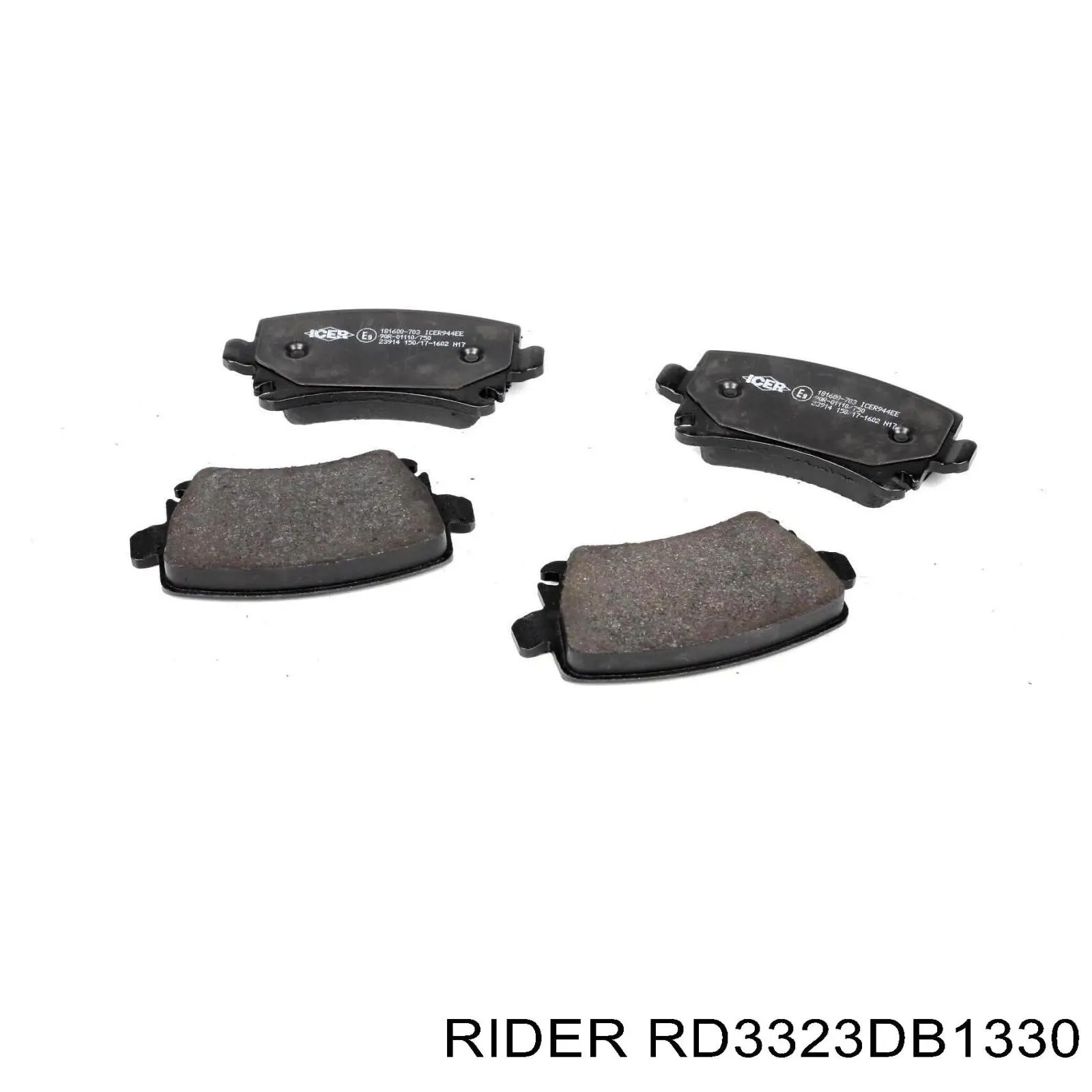 Compre RD3323DB1330 Rider Sapatas do freio traseiras de disco