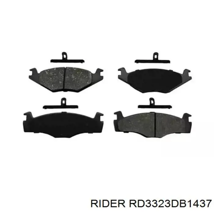 Compre RD3323DB1437 Rider Sapatas do freio dianteiras de disco