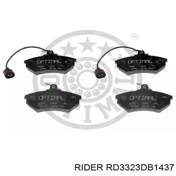 RD3323DB1437 Rider Sapatas do freio dianteiras de disco