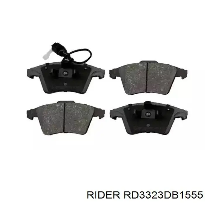 RD3323DB1555 Rider Sapatas do freio dianteiras de disco