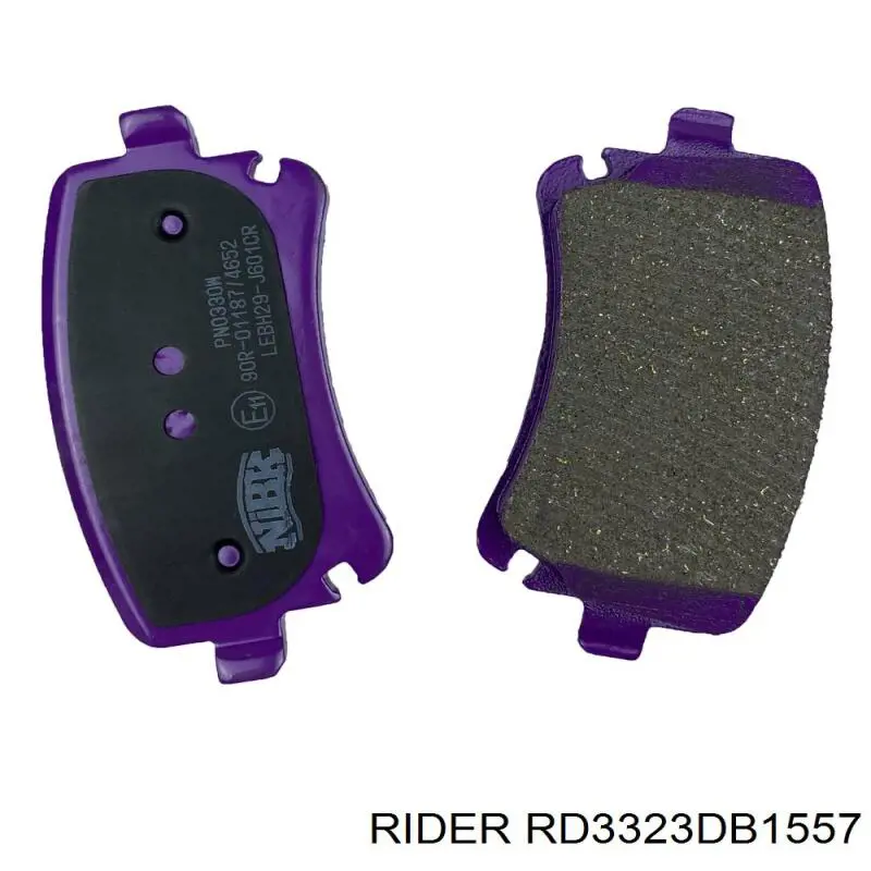 Sapatas do freio traseiras de disco Rider RD3323DB1557 preço, a partir de 28,28 USD