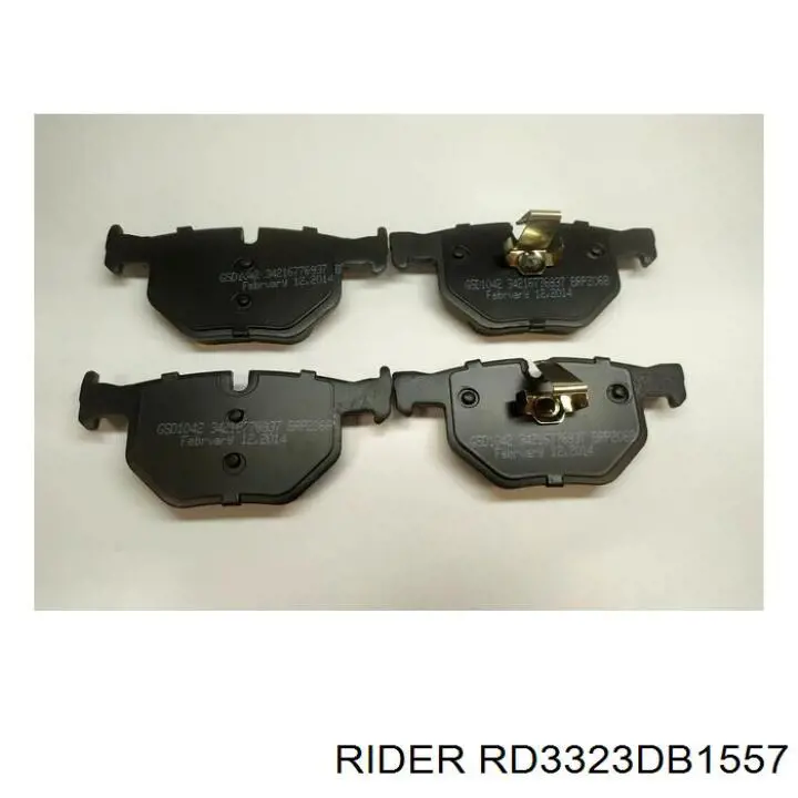 Compre RD3323DB1557 Rider Sapatas do freio traseiras de disco