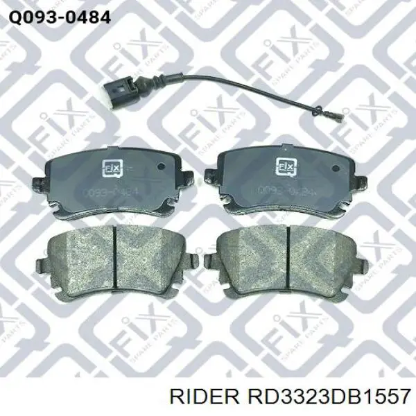 Sapatas do freio traseiras de disco RD3323DB1557 Rider