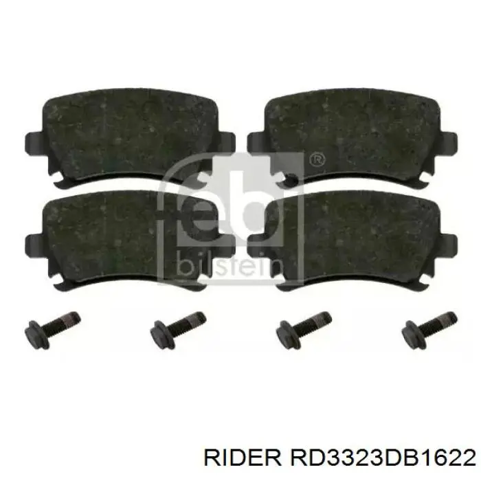 Sapatas do freio traseiras de disco RD3323DB1622 Rider