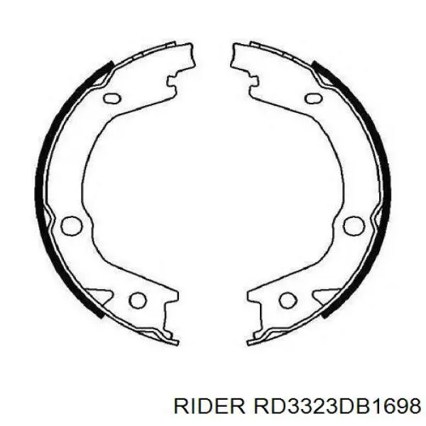 Sapatas do freio dianteiras de disco Rider RD3323DB1698 preço, a partir de 30,41 USD