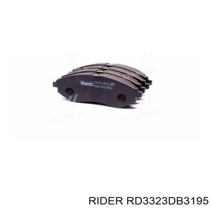 Compre RD3323DB3195 Rider Sapatas do freio dianteiras de disco