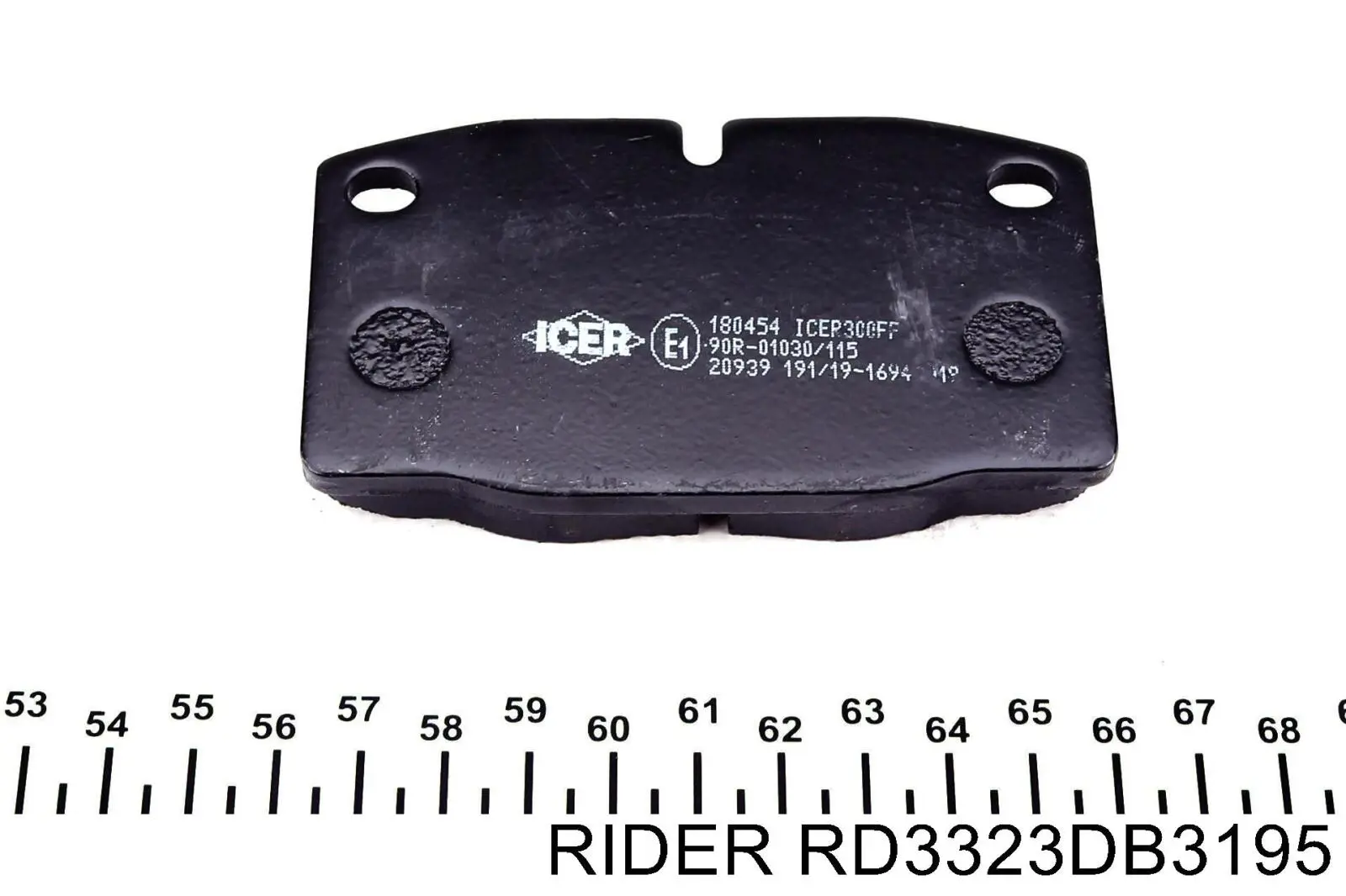 Sapatas do freio dianteiras de disco RD3323DB3195 Rider
