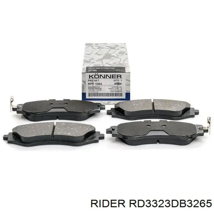 Compre RD3323DB3265 Rider Sapatas do freio dianteiras de disco