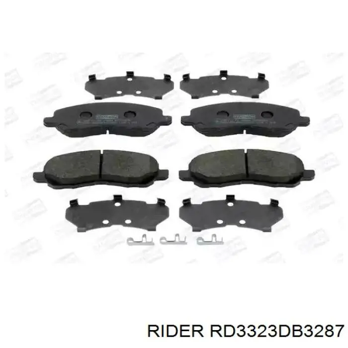Sapatas do freio dianteiras de disco Rider RD3323DB3287