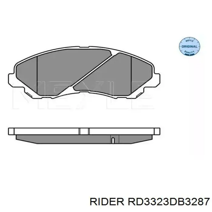 Compre RD3323DB3287 Rider Sapatas do freio dianteiras de disco