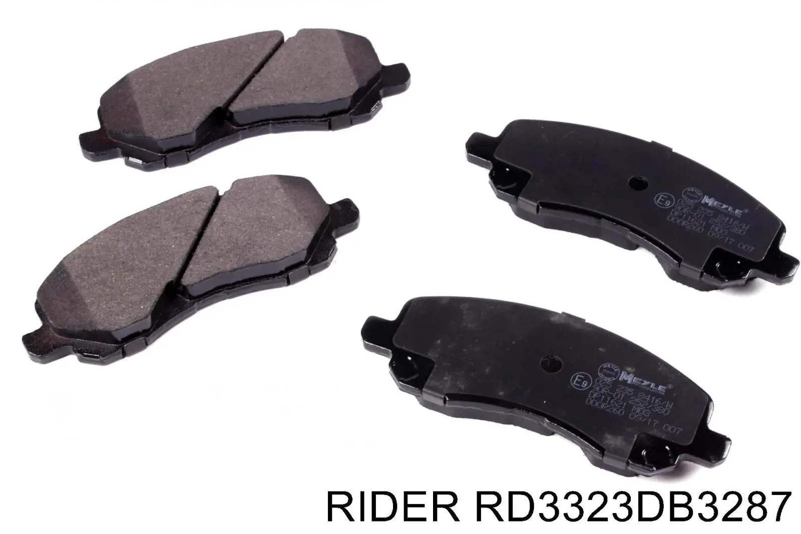 RD3323DB3287 Rider Sapatas do freio dianteiras de disco