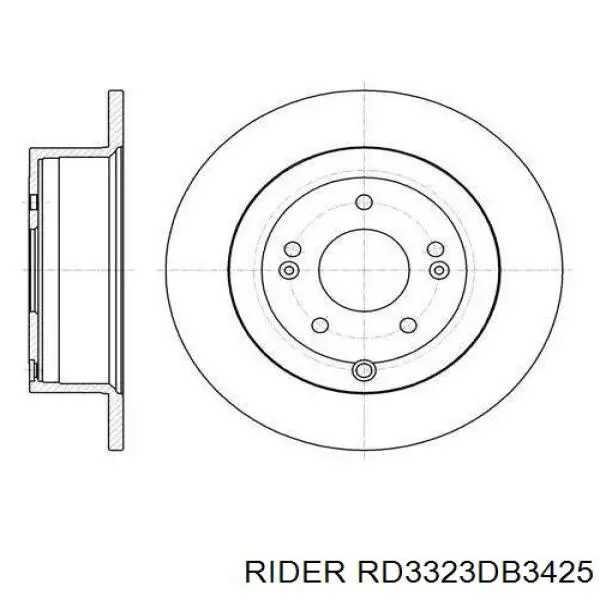 Compre RD3323DB3425 Rider Sapatas do freio dianteiras de disco