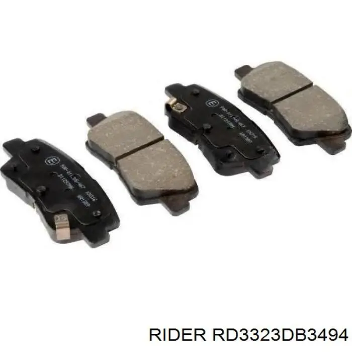 Sapatas do freio traseiras de disco Rider RD3323DB3494 preço, a partir de 20,87 USD