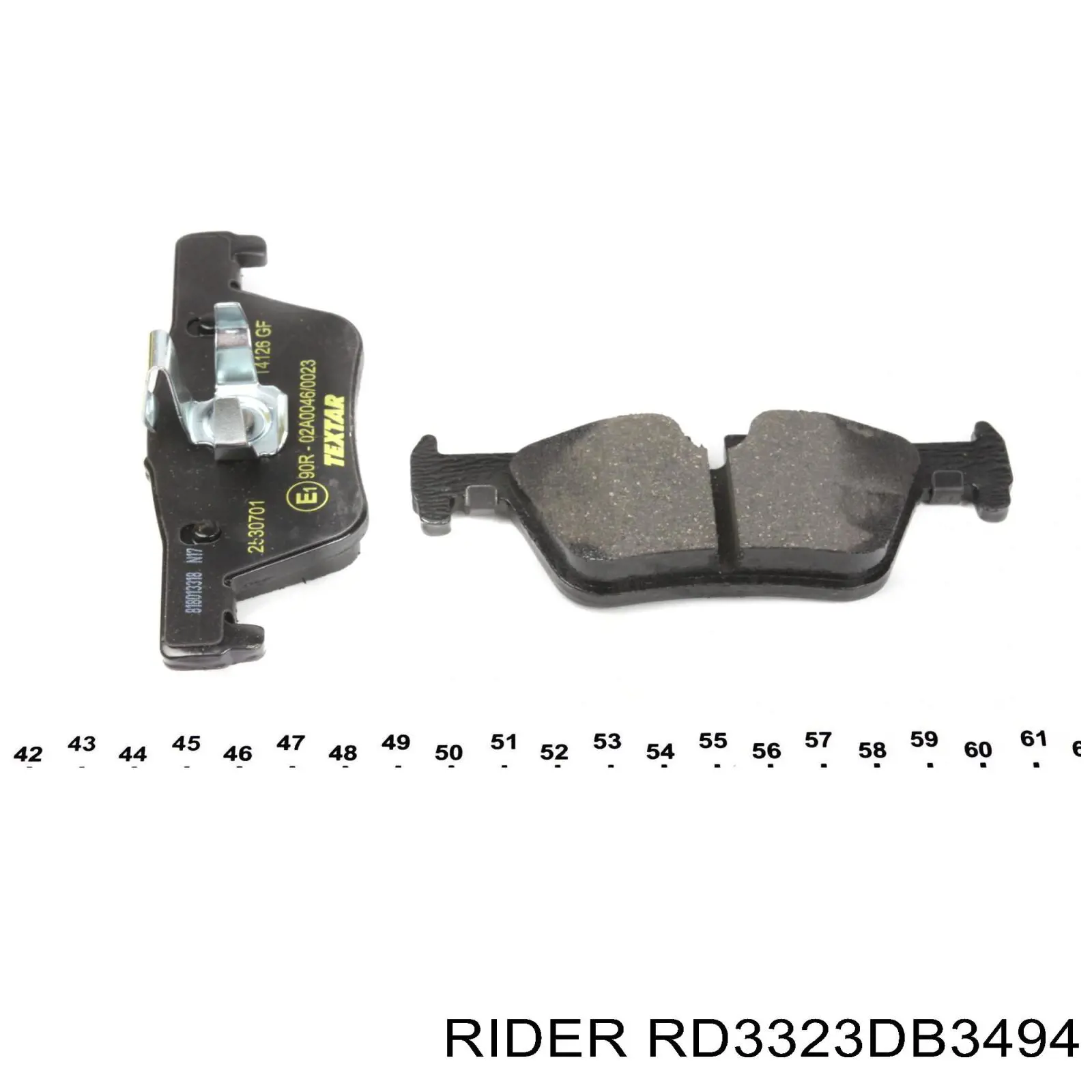 Compre RD3323DB3494 Rider Sapatas do freio traseiras de disco