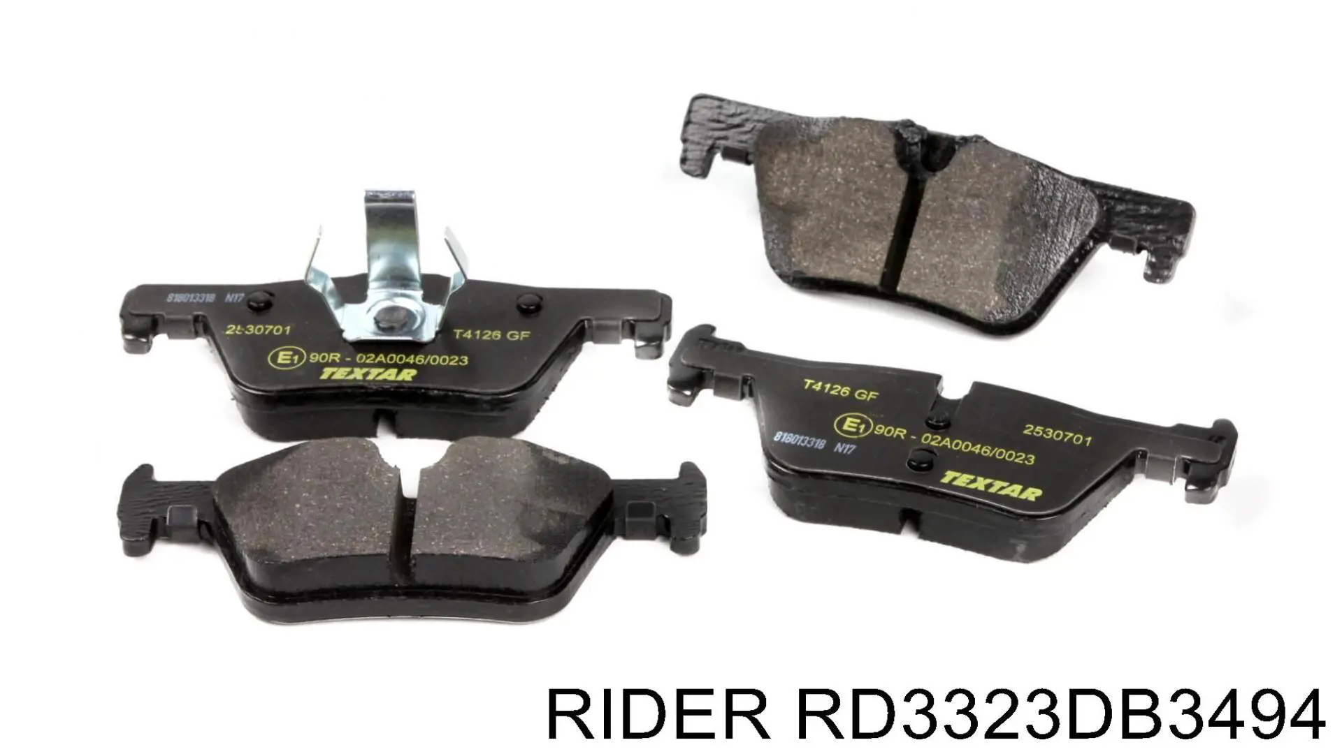 RD3323DB3494 Rider Sapatas do freio traseiras de disco