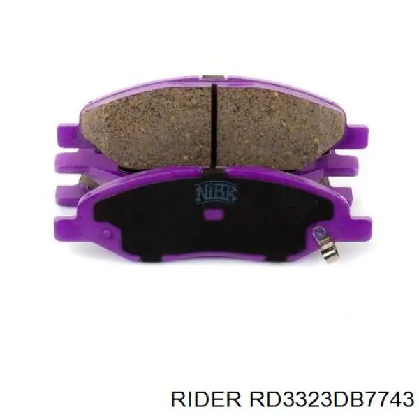 Sapatas do freio dianteiras de disco RD3323DB7743 Rider