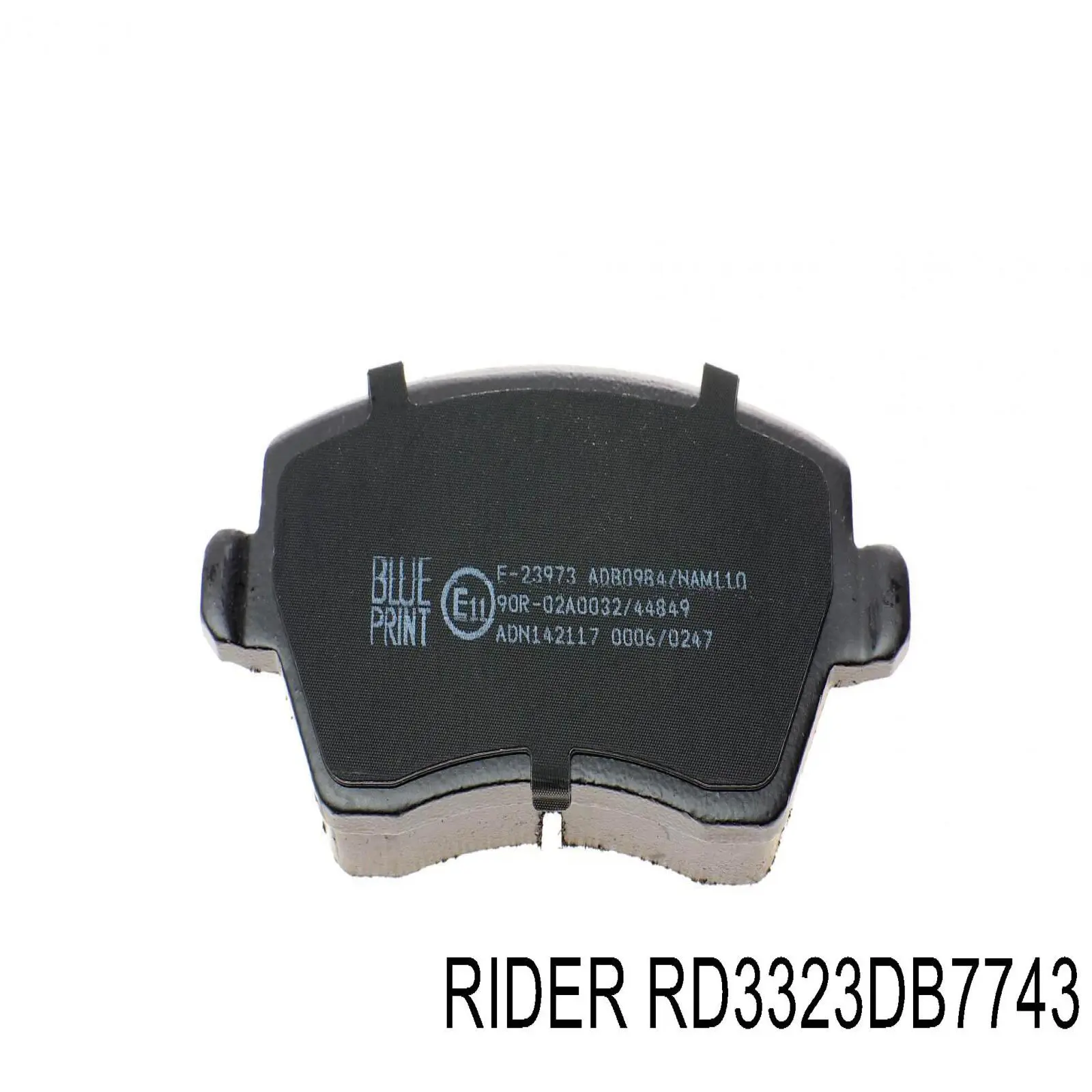 Sapatas do freio dianteiras de disco RD3323DB7743 Rider