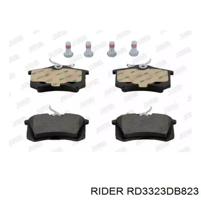Sapatas do freio traseiras de disco RD3323DB823 Rider