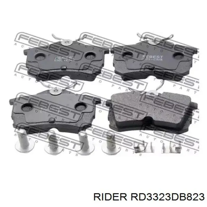 Sapatas do freio traseiras de disco RD3323DB823 Rider