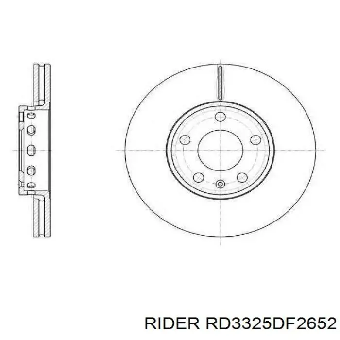 Disco do freio dianteiro Rider RD3325DF2652 preço, a partir de 47,19 USD