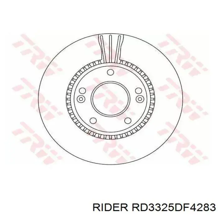 Disco do freio dianteiro Rider RD3325DF4283