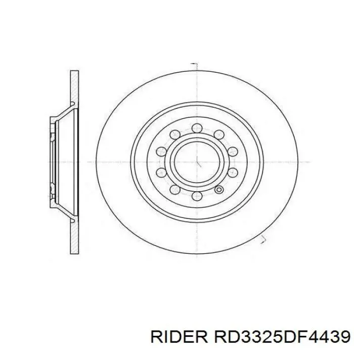 Disco do freio dianteiro Rider RD3325DF4439 preço, a partir de 27,91 USD