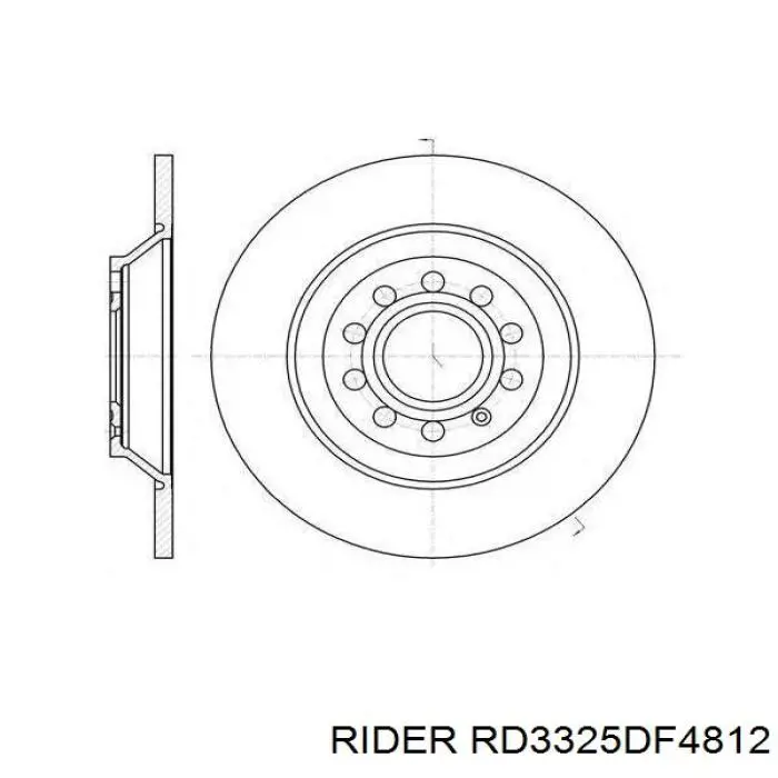 Compre RD3325DF4812 Rider Disco do freio dianteiro