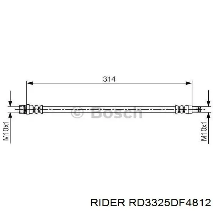 Disco do freio dianteiro Rider RD3325DF4812 preço, a partir de 33,59 USD