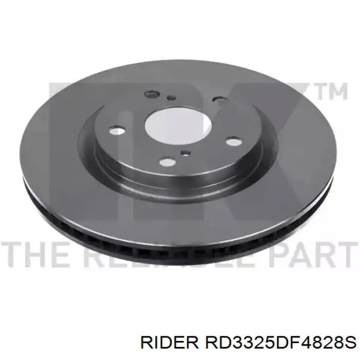Disco do freio dianteiro Rider RD3325DF4828S