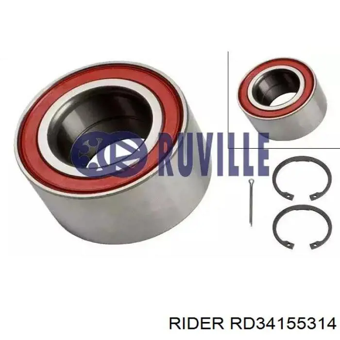 Rolamento de cubo dianteiro RD34155314 Rider