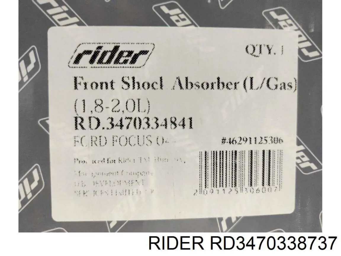 RD3470338737 Rider Amortecedor dianteiro