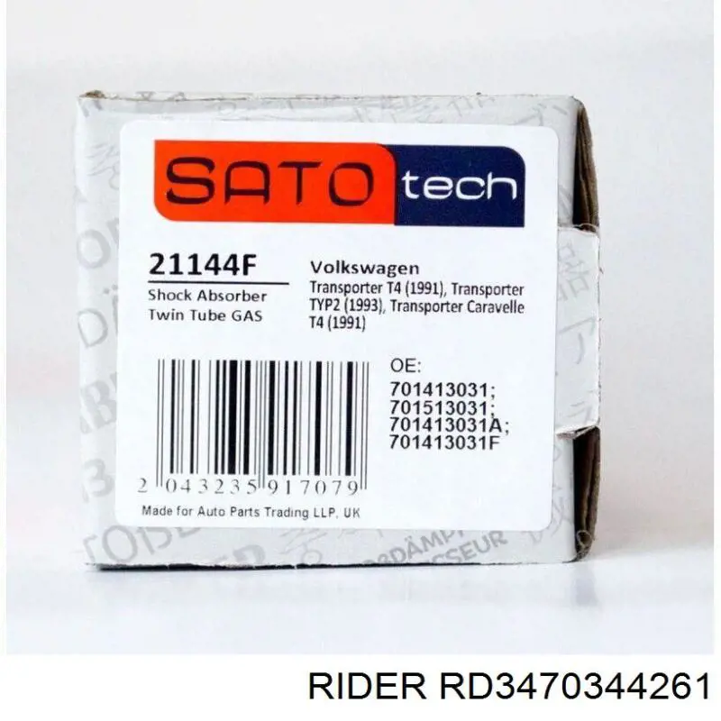 Compre RD3470344261 Rider Amortecedor dianteiro