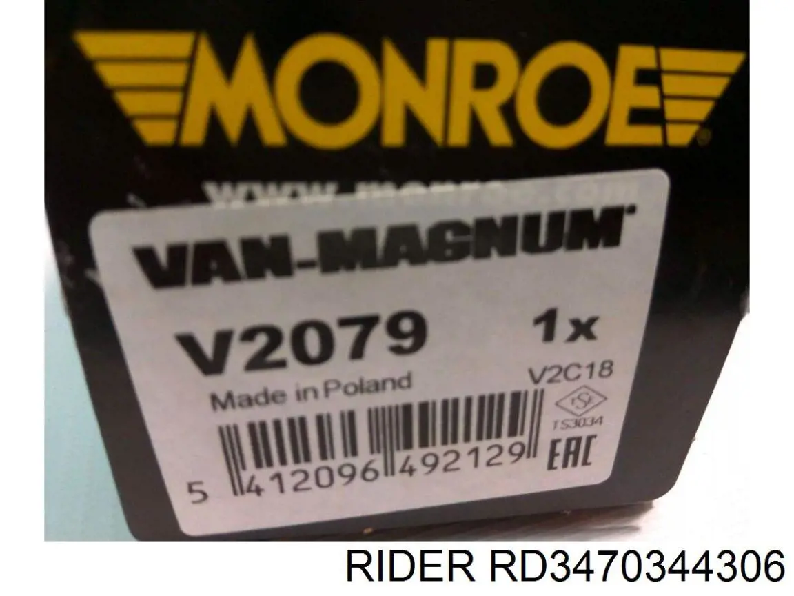 Amortecedor dianteiro RD3470344306 Rider