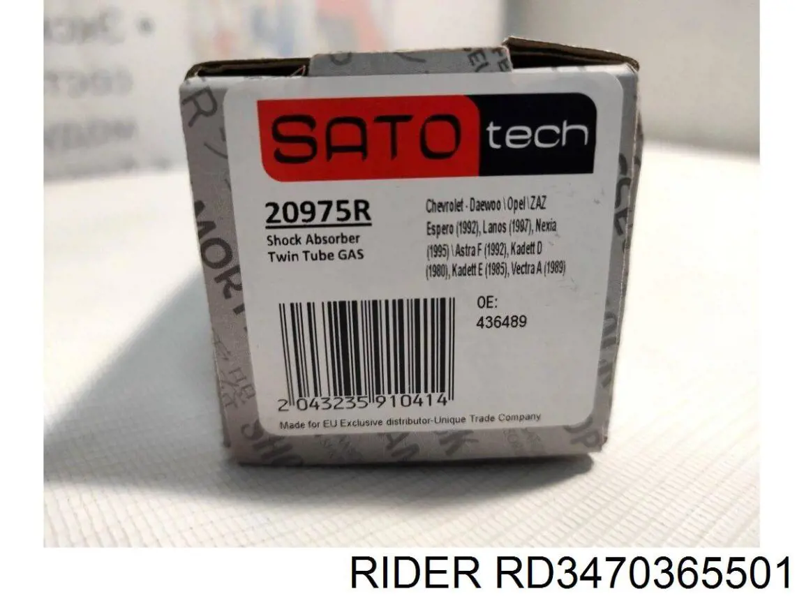 Amortecedor dianteiro RD3470365501 Rider