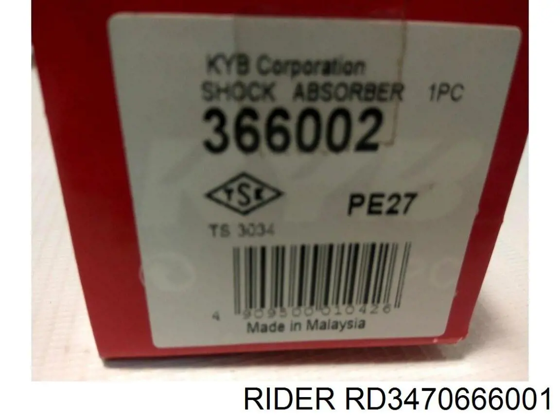 Amortecedor dianteiro Rider RD3470666001
