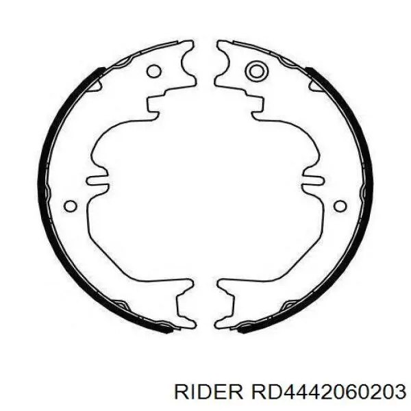 Compre RD4442060203 Rider Cabo do freio de estacionamento traseiro esquerdo