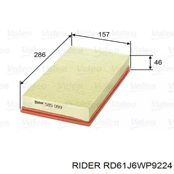 Filtro de salão Rider RD61J6WP9224