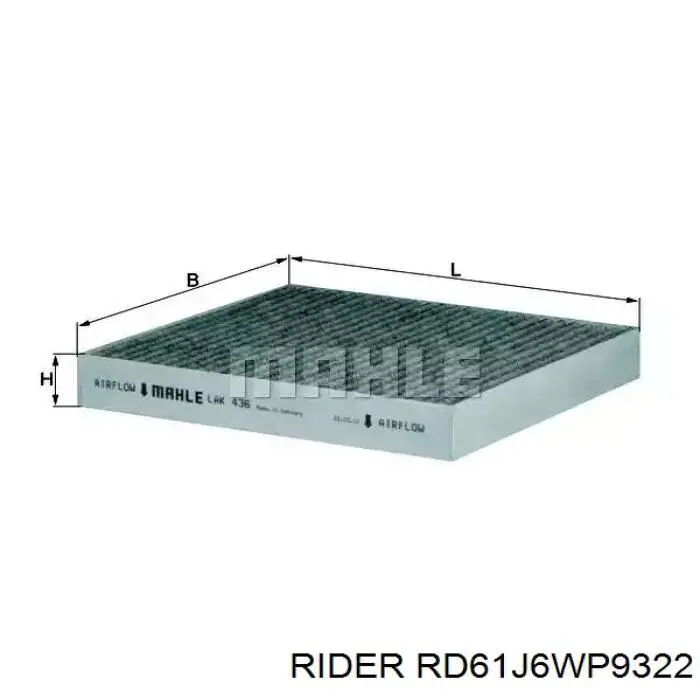 Compre RD61J6WP9322 Rider Filtro de salão