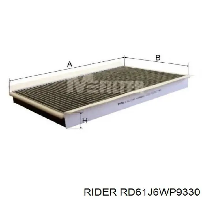 RD61J6WP9330 Rider Filtro de salão