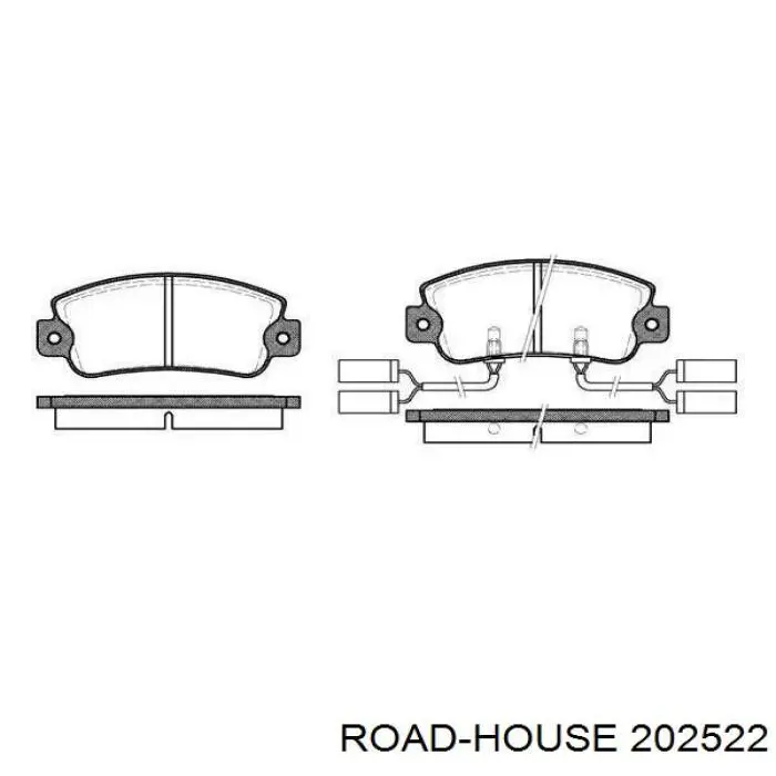 Compre 202522 Road House Sapatas do freio dianteiras de disco