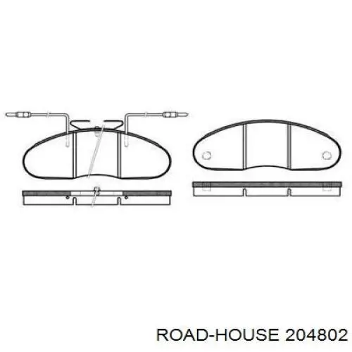 Sapatas do freio dianteiras de disco Road House 204802 preço, a partir de 45,94 USD