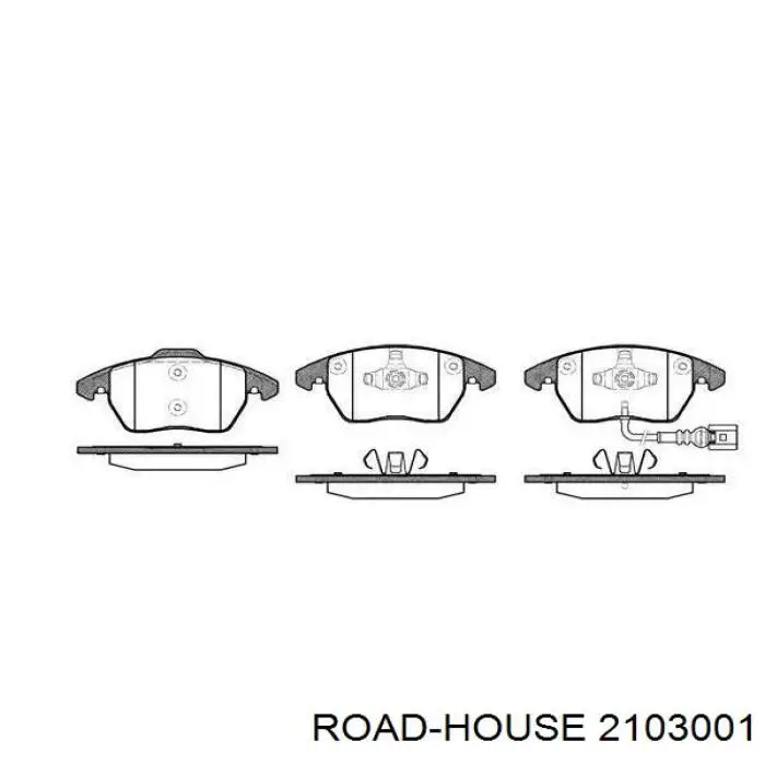 Sapatas do freio dianteiras de disco Road House 2103001 preço, a partir de 50,14 USD